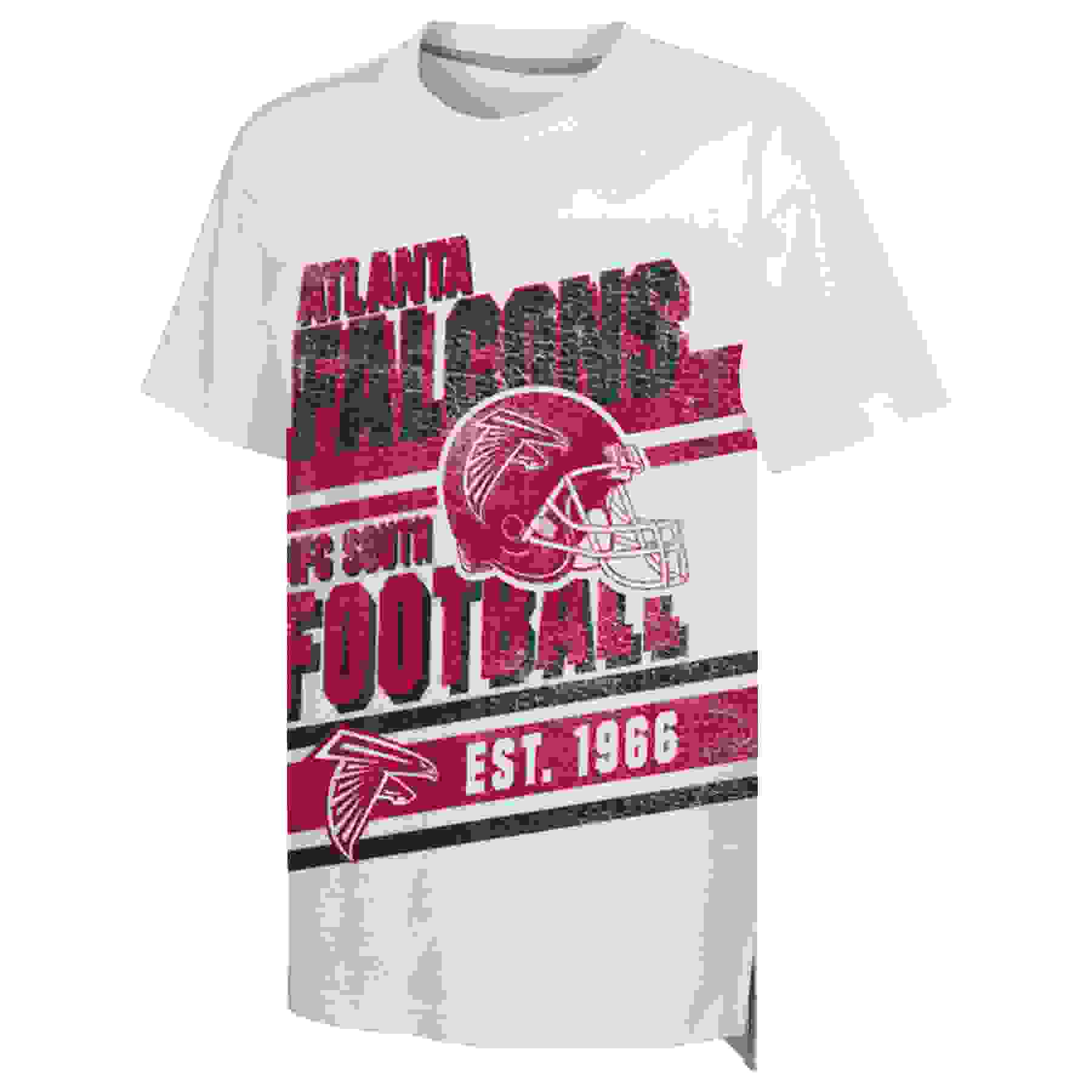 Gen 2 by Outerstuff Atlanta Falcon Get Loud Big Kids' White Tee